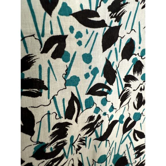 Vintage Pendleton Country Sophisticates Floral Linen Blend Top Sz 10 USA - Picture 3 of 7